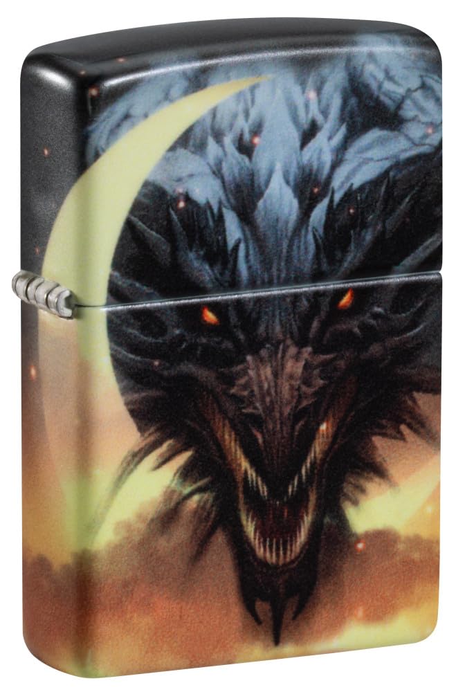 Zippo Dragon Design Green Matte Pocket Lighter