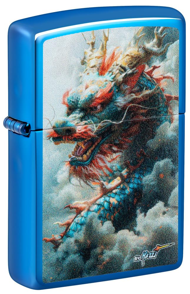 Zippo Dragon Design Green Matte Pocket Lighter